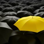 yellow umbrella